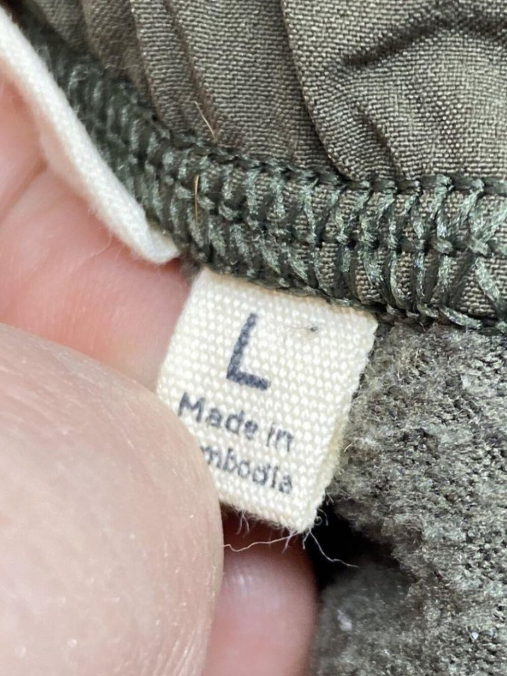 Cotopaxi Abrazo Fleece Jogger Pants Olive Green Blue Knee Patch Men's Large - Picture 6 of 6